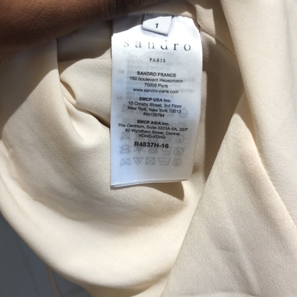 ✨SOLD✨ SANDRO Nude Peaches Lace Mini Dress - Picture 10 of 10